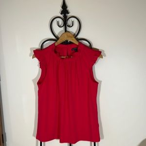 Beautiful Deep Pink Ruffle Shell